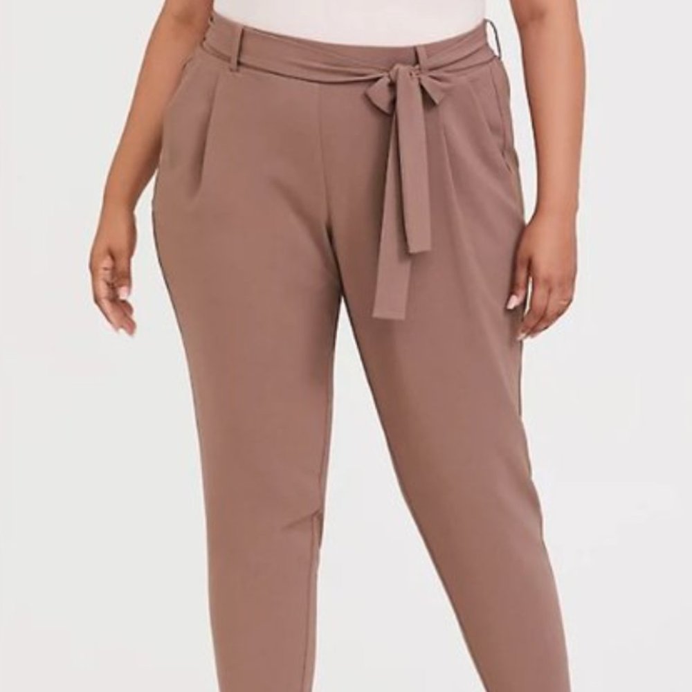 Torrid - Plus size Crepe Self tie pant